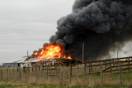 Barn on fire - TSI Experience, Inc.